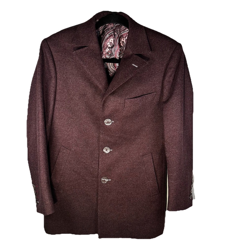 Richards Bespoke Men's Wool Sport Coat Blazer Custom-fit Tailored EUC‎